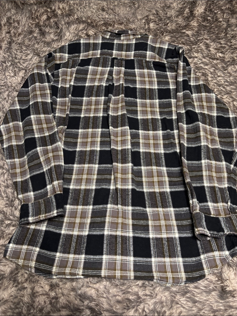 RedHead Black and Brown Plaid flannel Casual Button-Down Shirt - Picture 4 of 4